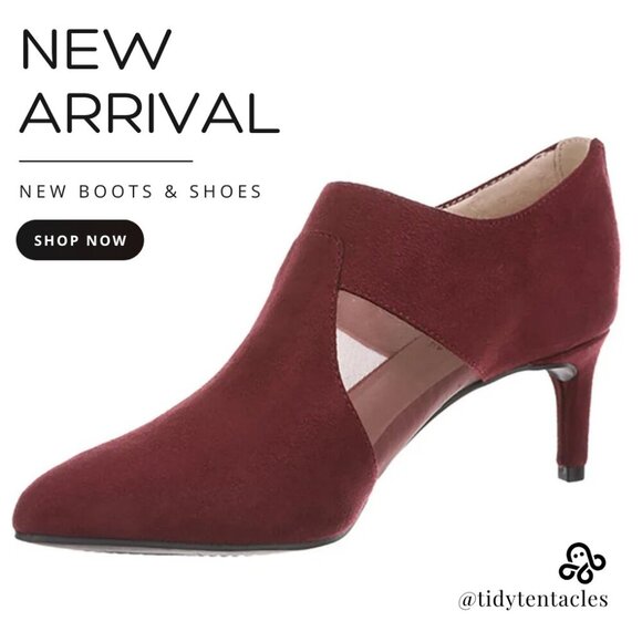 NEW LifeStride Annette Ankle Boot Women's 9 Wine - Picture 1 of 6